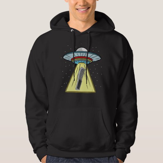UFO Ontvoering Comb Haarstylist Hoodie (Voorkant)