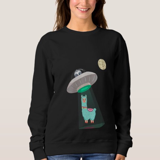 UFO-ontvoering door Sloth Alpaca Trui (Voorkant)