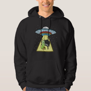 UFO ontvoering Grasshopper Piano Speler Hoodie
