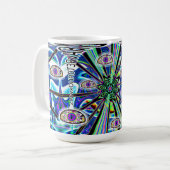 UFO op aarde aangekomen Koffiemok (Voorkant links)