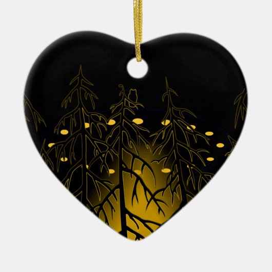 UFO-ordeel UFO-decorrecties Gepersonaliseerd cadea Keramisch Ornament (Voorkant)