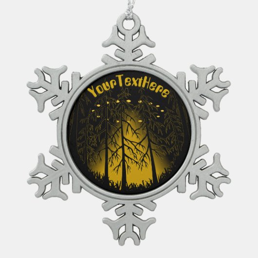 UFO Ornament Extraterrestrial Kerstmis ruimteschip (Voorkant)