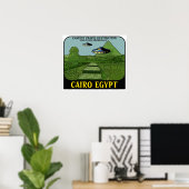 UFO OVER CAIRO EGYPTE REISPOTER POSTER (Thuiskantoor)