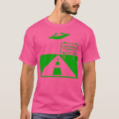 UFO over de weg T-shirt (Voorkant)