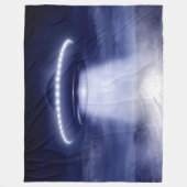 UFO OVER LANGE WEG FLEECE DEKEN (Voorkant)