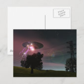 UFO over Powerlines 2 Briefkaart (Voorkant / Achterkant)