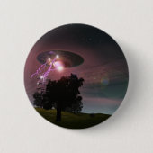 UFO over Powerlines 2 Button (Voorkant)