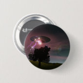 UFO over Powerlines 2 Button (Voorkant /achterkant)