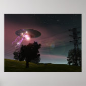 UFO over Powerlines 2 Poster (Voorkant)