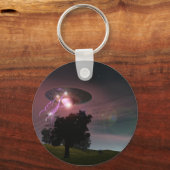 UFO over Powerlines 2 Sleutelhanger (Voorkant)