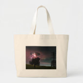 UFO over Powerlines 2-zak Grote Tote Bag (Voorkant)