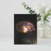 UFO over powerlines-Briefkaart Briefkaart (Staand voorkant)