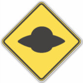 UFO-oversteek Sticker (Voorkant)