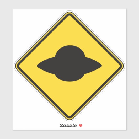 UFO-oversteek Sticker (Vel)