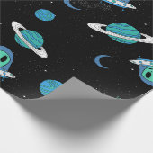 UFO-pakpapier Cadeaupapier (Hoek)