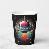 UFO papieren beker! Papieren Bekers (Achterkant)