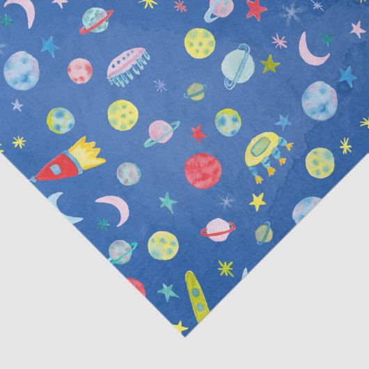 UFO-patroonpatroon buitenruimte Tissuepapier (Detail)