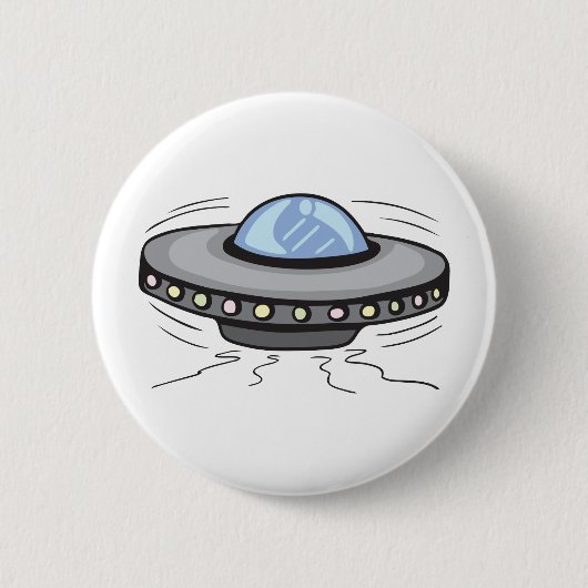 UFO!  Personaliseerbaar! Ronde Button 5,7 Cm (Voorkant)