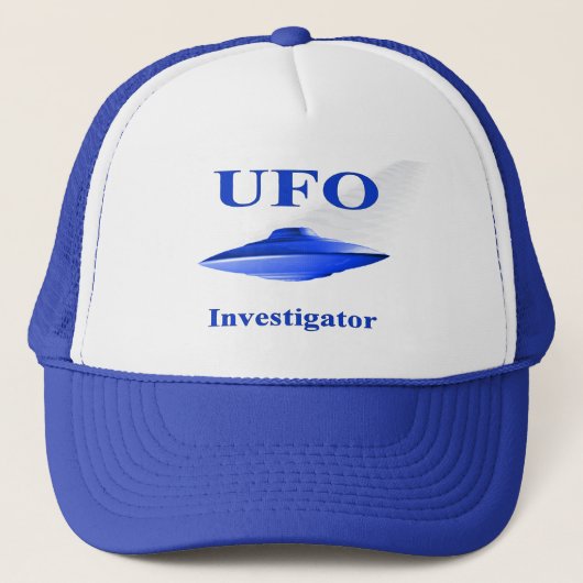 UFO-Pet voor onderzoekers - blauw Trucker Pet (Voorkant)