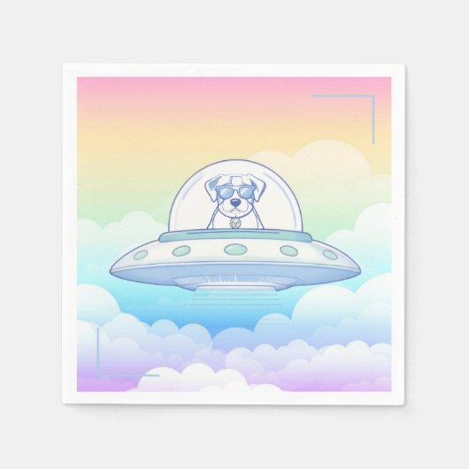 UFO PETS - Baby Shower - Servet (Voorkant)
