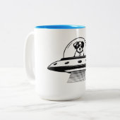 UFO PETS TWEEKLEURIGE KOFFIEMOK (Voorkant links)