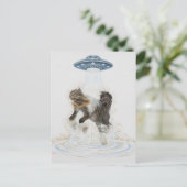 UFO picking up a Gorgeous Horse Briefkaart (Staand voorkant)