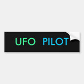 UFO PILOT-bumpersticker Bumpersticker (Voorkant)