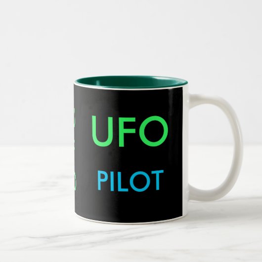 UFO PILOT-mok Tweekleurige Koffiemok (Rechts)