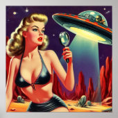 Ufo Pin-up Poster (Voorkant)