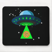 UFO Pizza oppup Muismat (Voorkant)