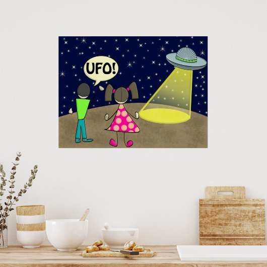 ufo poster (Keuken)