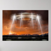 UFO Poster - Arriving (Voorkant)