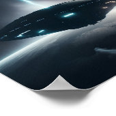 UFO Poster Sci Fi Wall Art Alien Poster (Hoek)