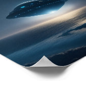 UFO Poster Sci Fi Wall Art Alien Poster (Hoek)