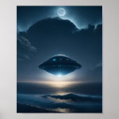 UFO Poster Sci Fi Wall Art Alien Poster (Voorkant)