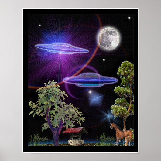 UFO-Poster voor ontvoering Poster (Voorkant)