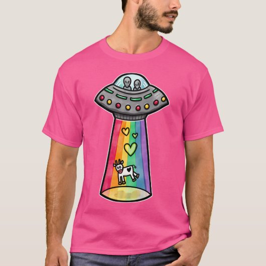 Ufo Rainbow T-shirt (Voorkant)