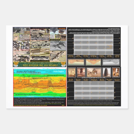 UFO-reeks: UFO, Mars Mix Inpakpapier Vel (Voorkant 2)