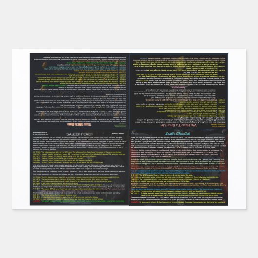 UFO-reeks: UFO, Mars Mix Inpakpapier Vel (Voorkant)