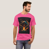 UFO Retro Abduction City Alien Sci Fi Space Shirt (Voorkant volledig)