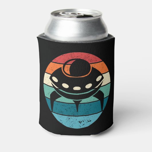 UFO Retro Sunset Blikjeskoeler (Blikje Achterkant)