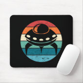 UFO Retro Sunset Muismat (Met muis)