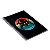 UFO Retro Sunset Notitieboek (Rechterzijde)