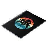 UFO Retro Sunset Notitieboek (Linkerzijde)