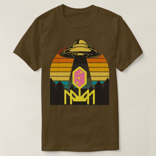 UFO RETRO SUNSET PHAGE Micro T-shirt (Design voorkant)