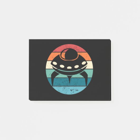 UFO Retro Sunset Post-it® Notes (Voorkant)