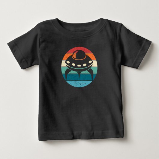 UFO Retro Sunset T-Shirt (Voorkant)