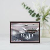 UFO - Return Briefkaart (Staand voorkant)