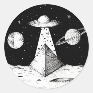 UFO RONDE STICKER