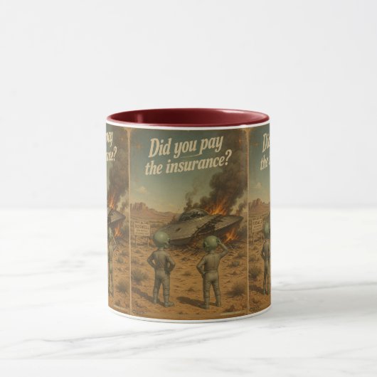 UFO Roswell 40-50s Mok (Midden)